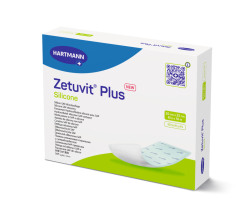413901 Zetuvit Plus Silicone, sterilní superabsorpční krytí, 20x20cm,1 bal/10 ks