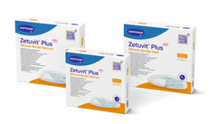 413903 ZETUVIT Plus Silikone Border, vysoce savé kompresy, 15x15cm, 1 bal/10 ks