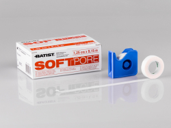 SOFTPORE - Fixační náplast z netkaného textilu, 1,25 cm x 9,15 m, KRAB (24 kusů)