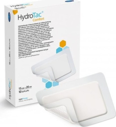 5010613 KRYTÍ POLYURETANOVÉ S GELEM HYDROTAC COMFORT, 15 x 20cm, aktivní část 9 x14 cm,10ks