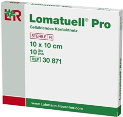 5000496 LOMATUELL PRO - STERILNÍ NEADHEZIVNÍ, S MASTÍ A HYDROKOLOIDEM,10x10cm,10 ks/1 bal
