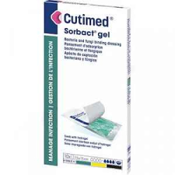 72611-20 CUTIMED sorbact gel,7,5x15 cm,antimikrobiální krytí,sterilní,1bal/10ks