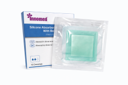 5018709 SS01313 Absorpční obvaz na rány, se silikonovou vrstvou a okrajem,13cm x 13cm,1 bal/10 ks