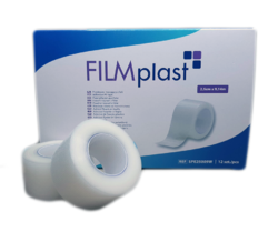 FILMPLAST NÁPLAST TRANSPARENTNÍ 2,5CM X 9,14M 12KS