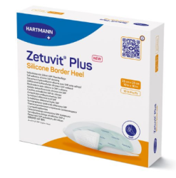 413911 ZETUVIT Plus Silikone Border Heel, vysoce savé kompresy25x25 cm, 1 bal/10 ks