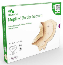 282050 Mepilex Border Sacrum 16x20cm 5ks