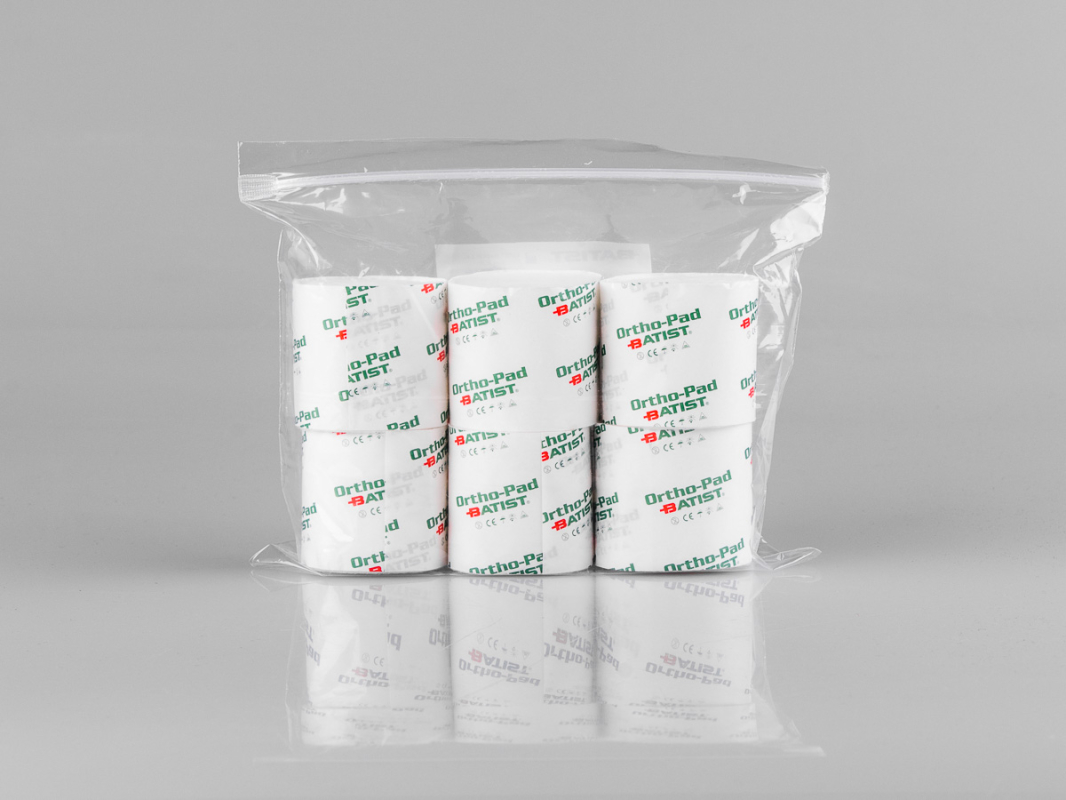 ORTHO-PAD - Polstrovací obvaz pod sádru, 8 cm x 3 m, BAL (6 kusů)