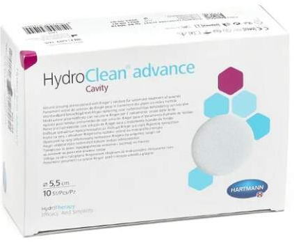 KRYTÍ ČISTÍCÍ AKTIVNÍ HYDROCLEAN CAVITY, průměr 5,5cm, 1 bal/10 ks